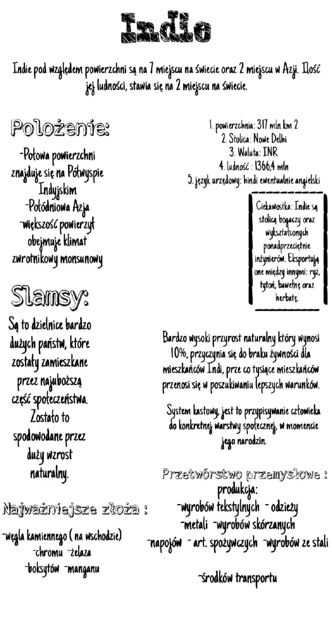 Indie- Państwo kontrastów społecznych i gospodarczych