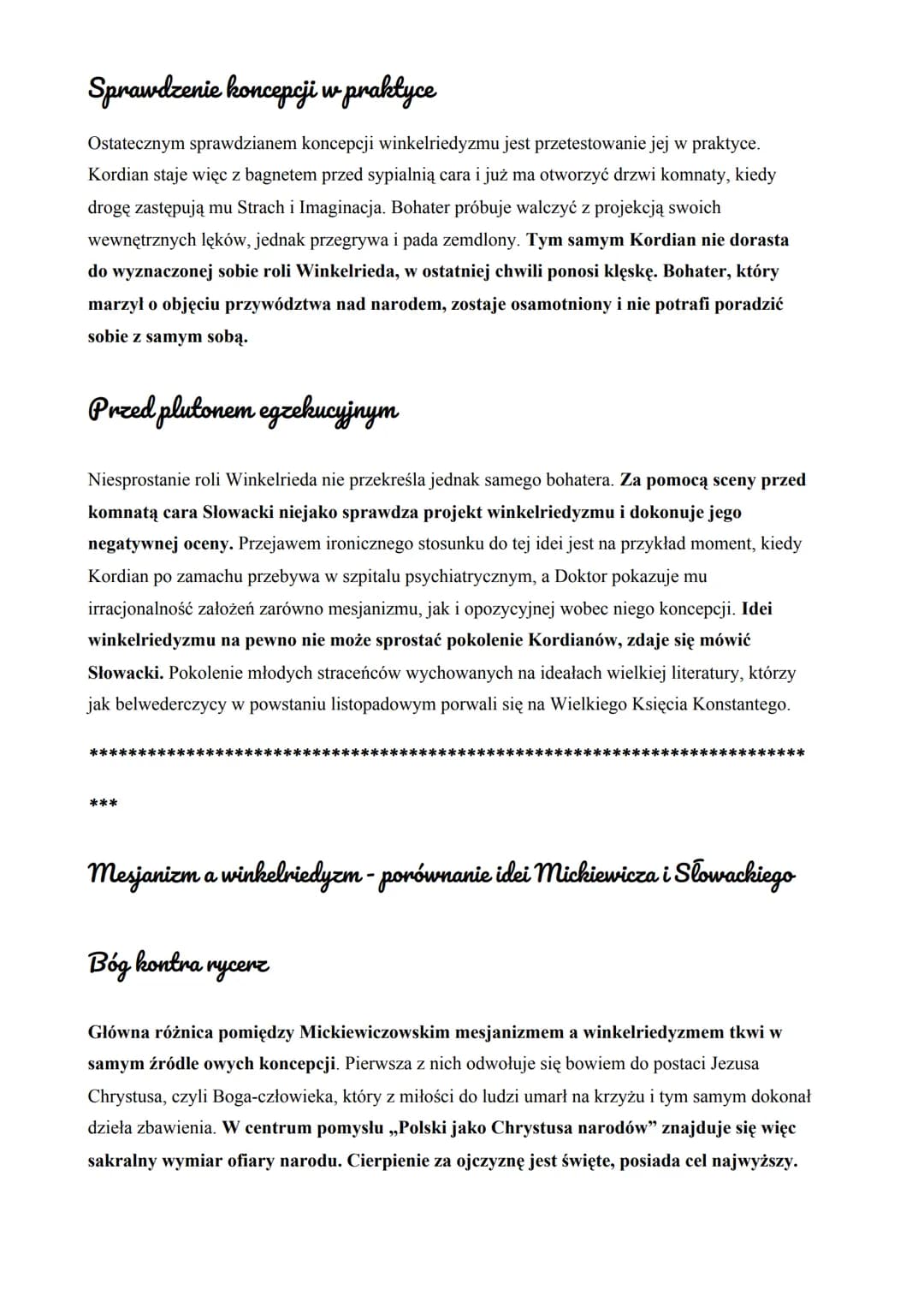 Winkelriedyzm w Kordianie - definicja pojęcia i charakterystyka
Winkelriedyzm to koncepcja narodowo-wyzwoleńcza opozycyjna w stosunku do
Mic