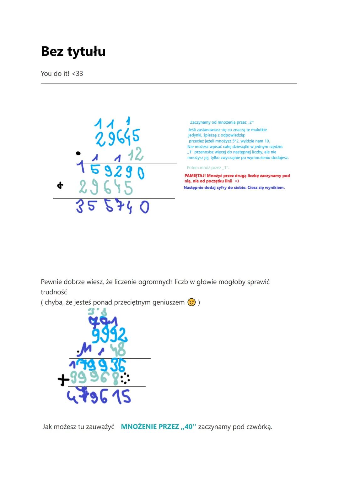 Sztuka Mnożenia Pisemnego: Prosty Przewodnik