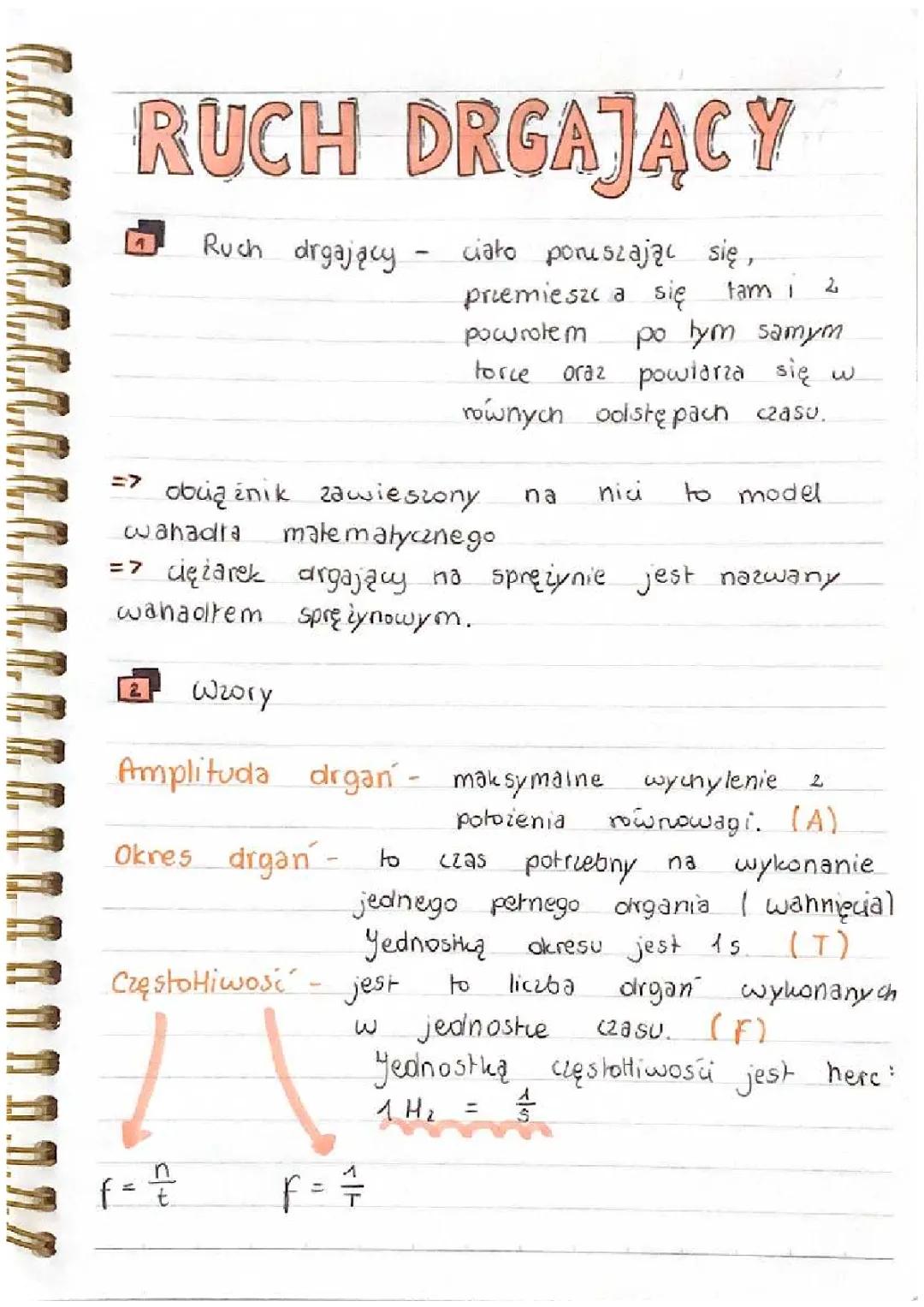 Ruch drgający – Klasa 8: Na czym polega?