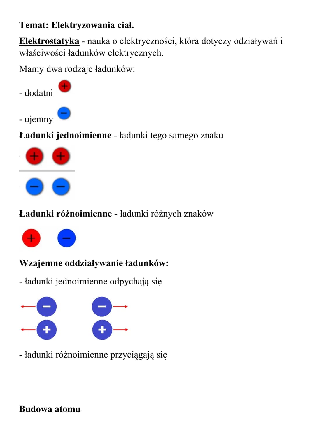 Elektryzowanie ciał