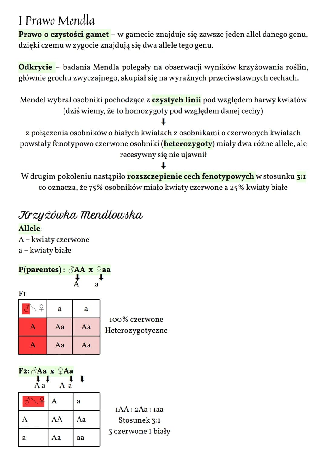 GENETYKA KLASYCZNA
Terminy
Genotyp - zespół wszystkich genów występujących w organizmie
Fenotyp - widoczne cechy organizmu oraz jego cechy f