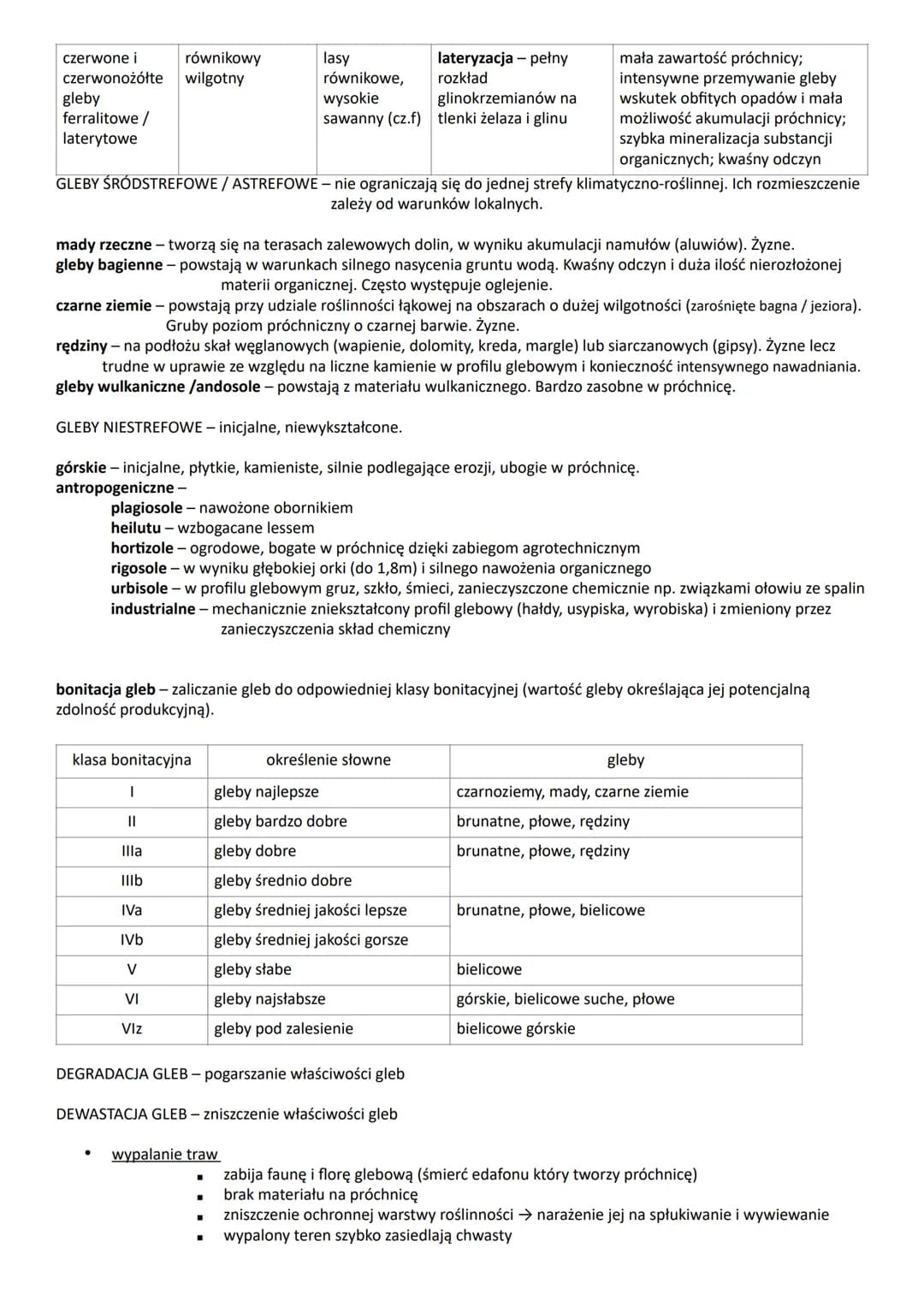PEDOSFERA - powłoka glebowa Ziemi; zewnętrzna warstwa litosfery
GLEBA - biologicznie czynny twór (składa się z cząsteczek mineralnych, organ