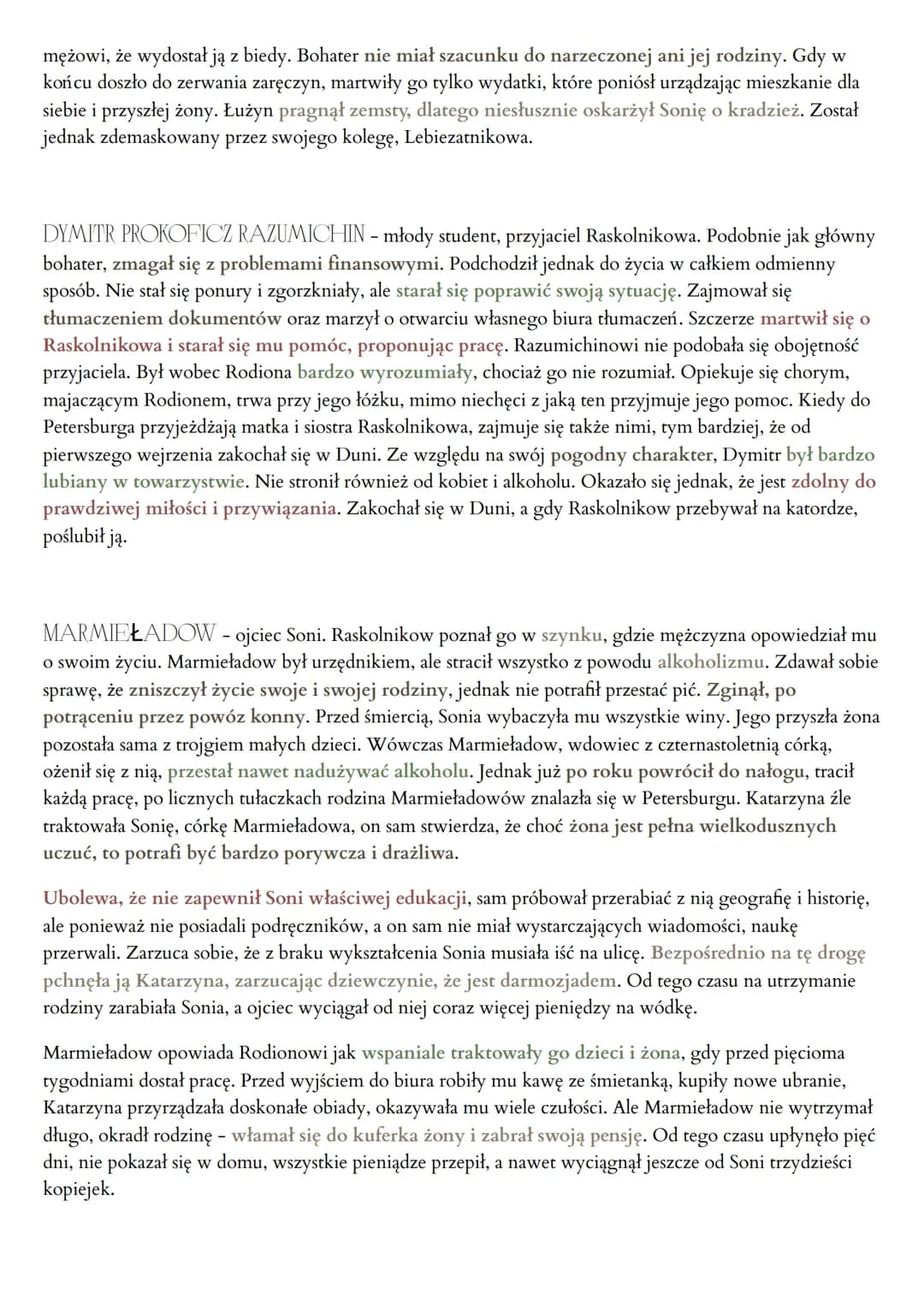 ZBRODNIA I KARA
Tematem powieści są losy byłego studenta, Rodiona Raskolnikowa,
który postanawia zamordować i obrabować starą lichwiarkę.
Fi