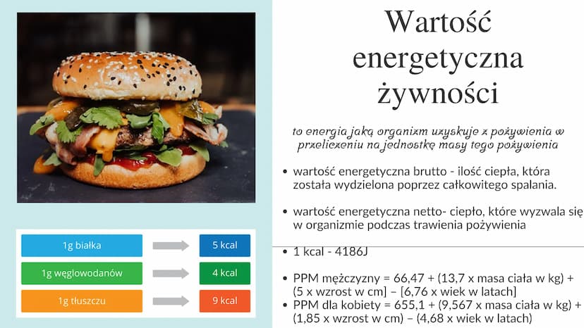 Wartość
energetyczna
Natalia Konwerska
ایسا
100 g
100 ml
kcal
PS Wartość
Opałowa
ilość energii wydzielanej na sposób ciepła przy
spalaniu je