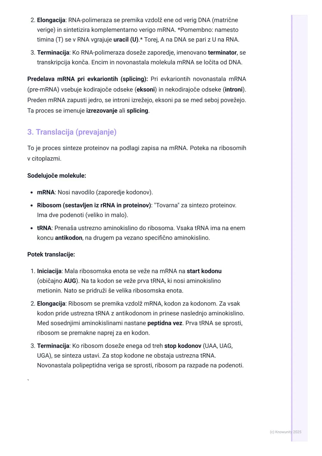 # Potek genskega izražanja

Pregled osrednje dogme molekularne biologije

Osrednja dogma opisuje pretok genetske informacije znotraj biološk