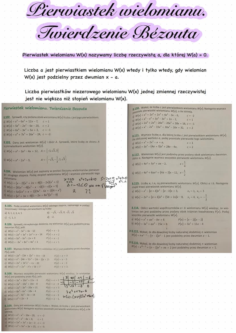 Wielomiany jednej zmiennej rzeczywistej
Jednomianem stopnia n, ne N,, jednej zmiennej rzeczywistej x nazywamy wyrażenie, które
można zapisać
