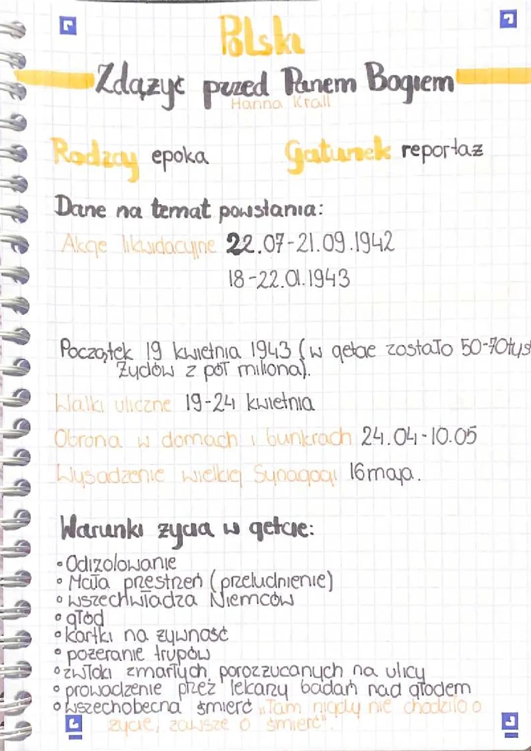 Zdążyć przed Panem Bogiem Hanna Krall 