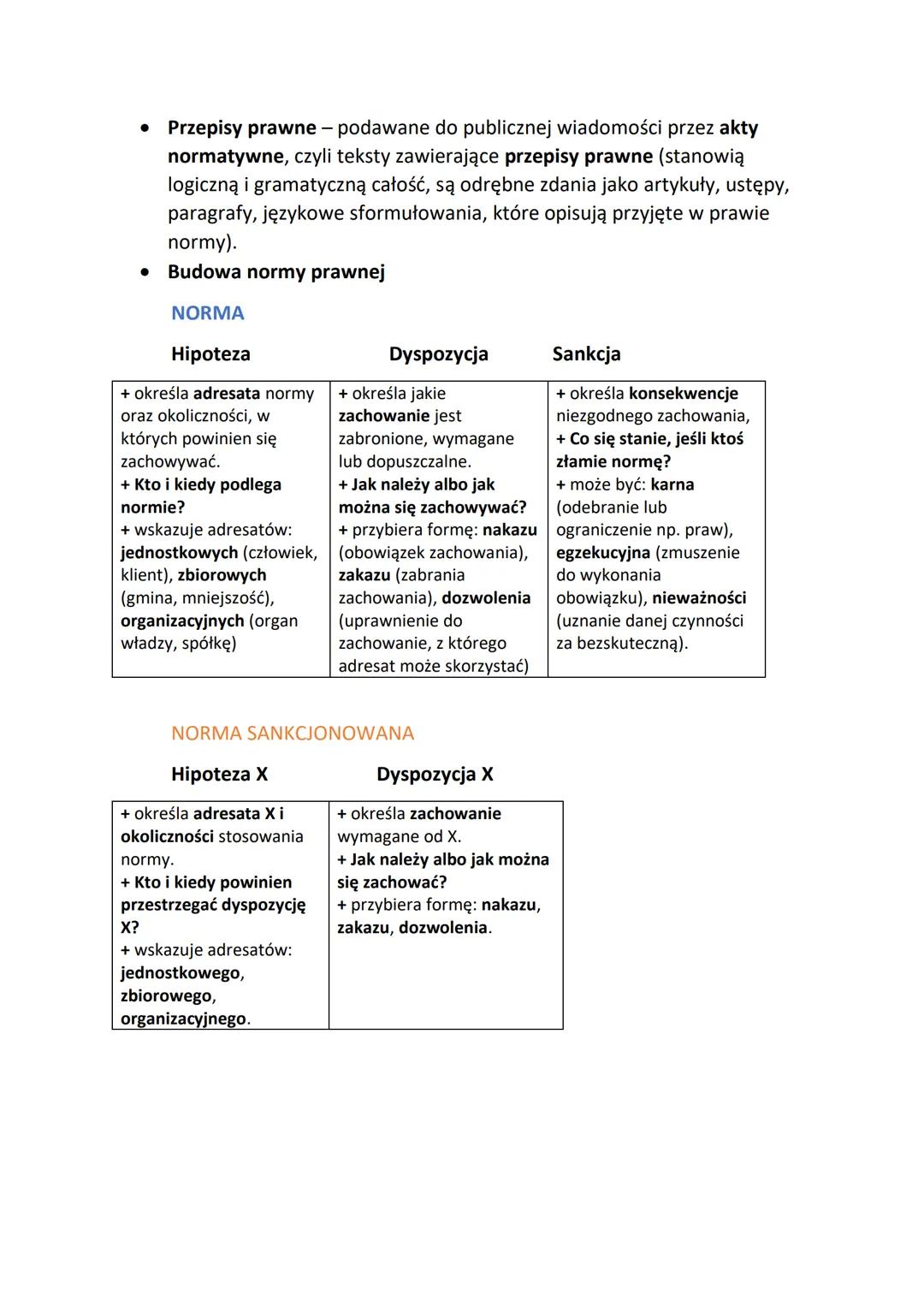 •
PRAWO I JEGO RODZAJE
Prawo w sensie przedmiotowym - obejmuje całość lub część norm
zawartych w przepisach prawnych, które regulują relacje