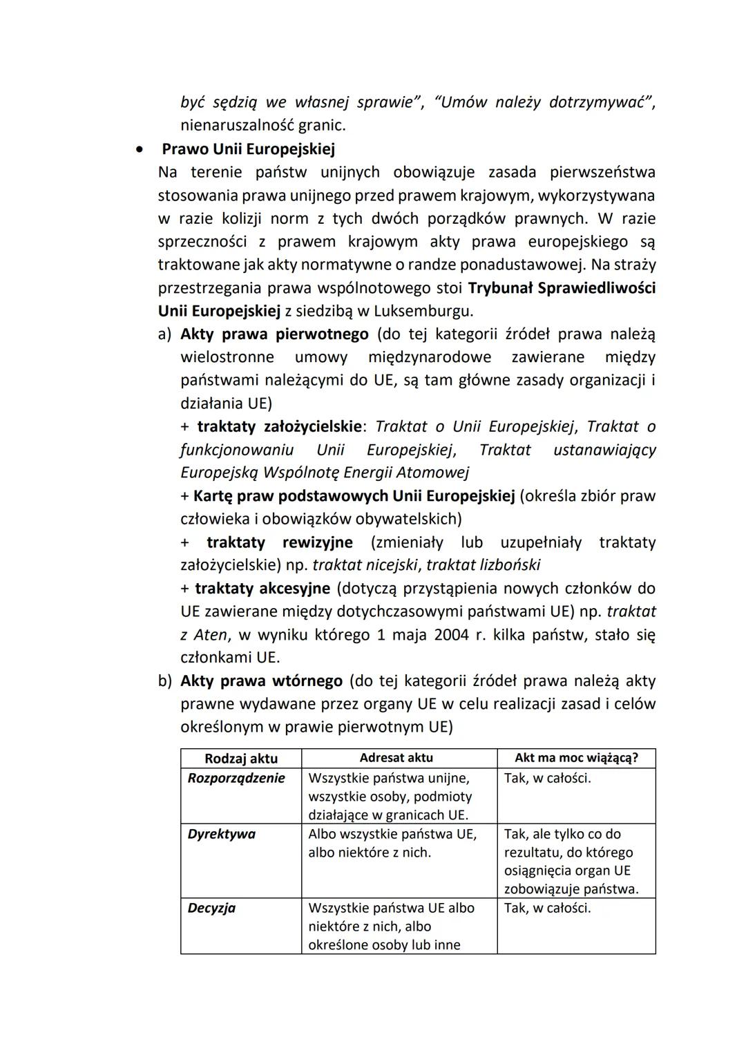 •
PRAWO I JEGO RODZAJE
Prawo w sensie przedmiotowym - obejmuje całość lub część norm
zawartych w przepisach prawnych, które regulują relacje