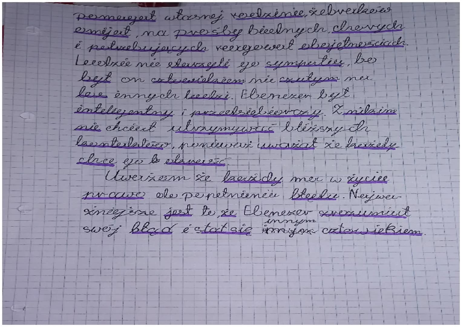 Charakterystyka
Ebenezer srooge
•Ebenezer Screege to gleivng belreiter
glowny
lasijilai pt. „ Ope weesc wigilijnex. Her
voler Dickzensem Meż