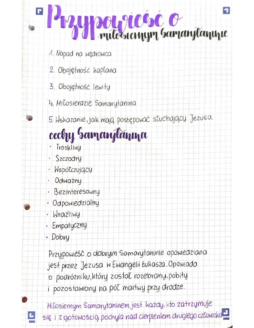 Przypowieść o Miłosiernym Samarytaninie - Historia Biblijna