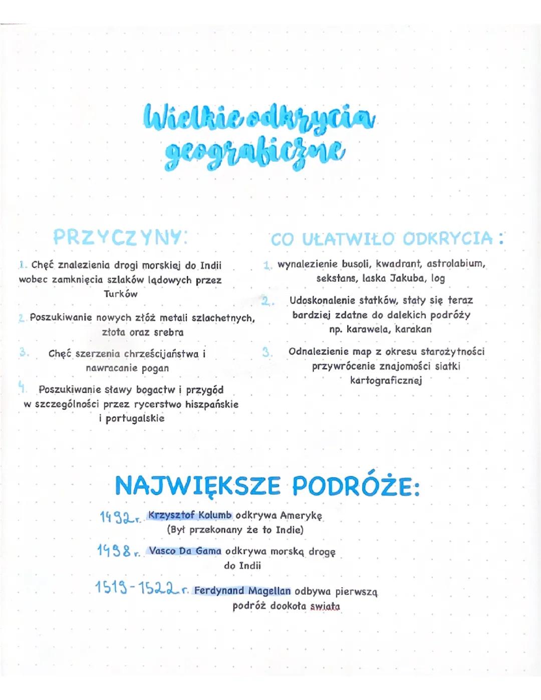 Wielkie brawa odkrycia geograficzne 