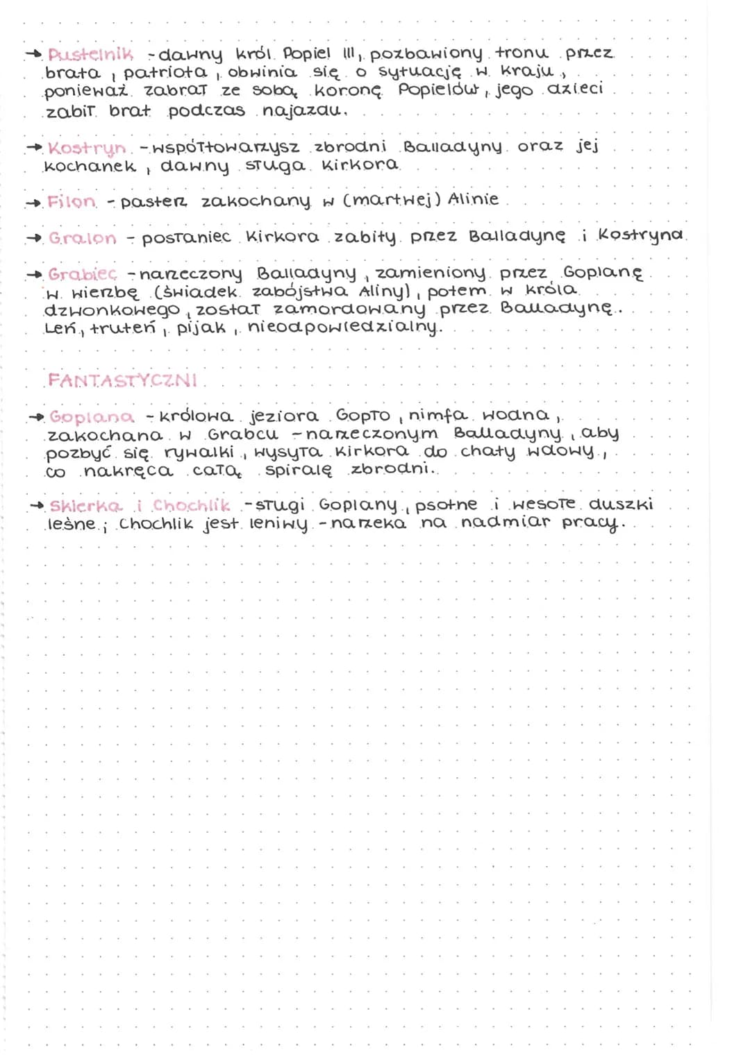 Balladyna
gatunek
→ utwór dramatyczny., tragedia.
→składa się z podzielonych na sceny 5. aktów i epilogu.
elementy fantastyczne przeplatają 