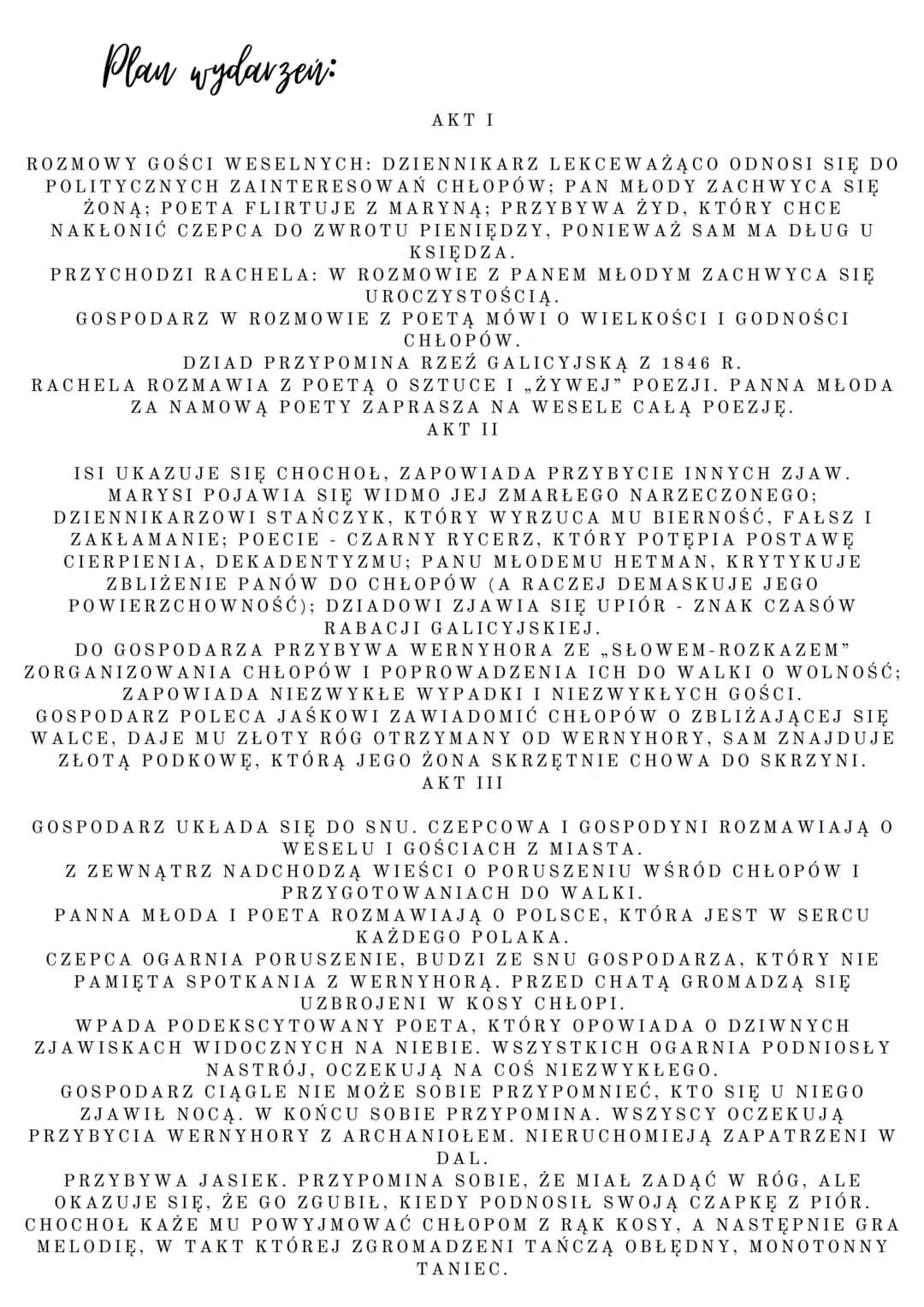 Wesele
STANISŁAW WYSPIAŃSKI
Miejsce Akcji:
Akcja dramatu rozrywa się w nocy z 20 na 21listopada 1900
roku w czasie wesela Lucjana Rydla i Ja