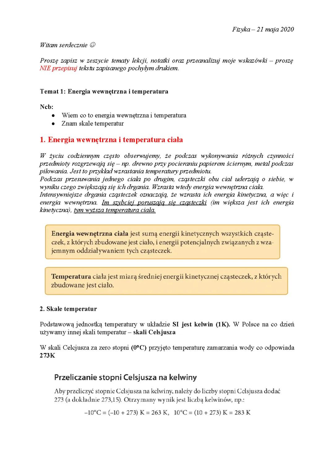 Średnia energia kinetyczna cząsteczek i temperatura – Jak cząsteczki i energia wpływają na fizykę