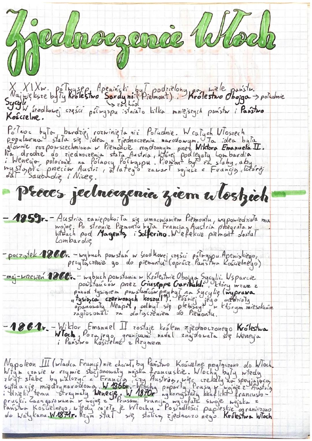 Zeekuanzaner Wock
wiele państr.
XIXw. półwysep Apeninski ky podzielony
Sycyli's ksze byly Królestwo Sardy nil Piemont); - Królestwo Obojga >