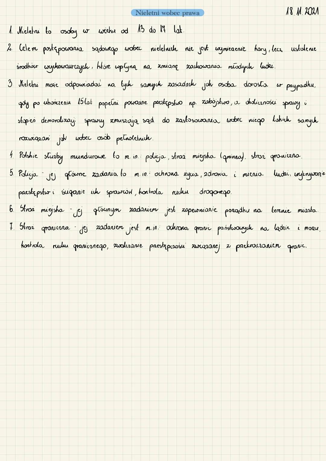 Nieletni a Aspekty Prawne