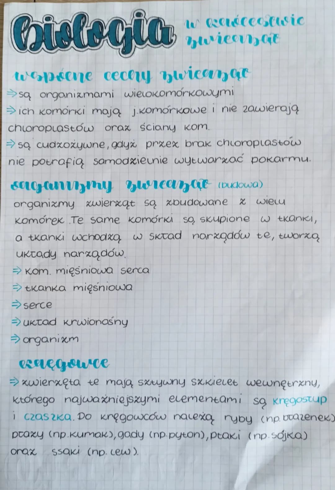 Ciologia
W kercestwic
zwreersat
woprene cecery zwicazar
są organizmami wielokomórkowymi
⇒ich komórki mają j.komórkowe i nie zawierają
chloro
