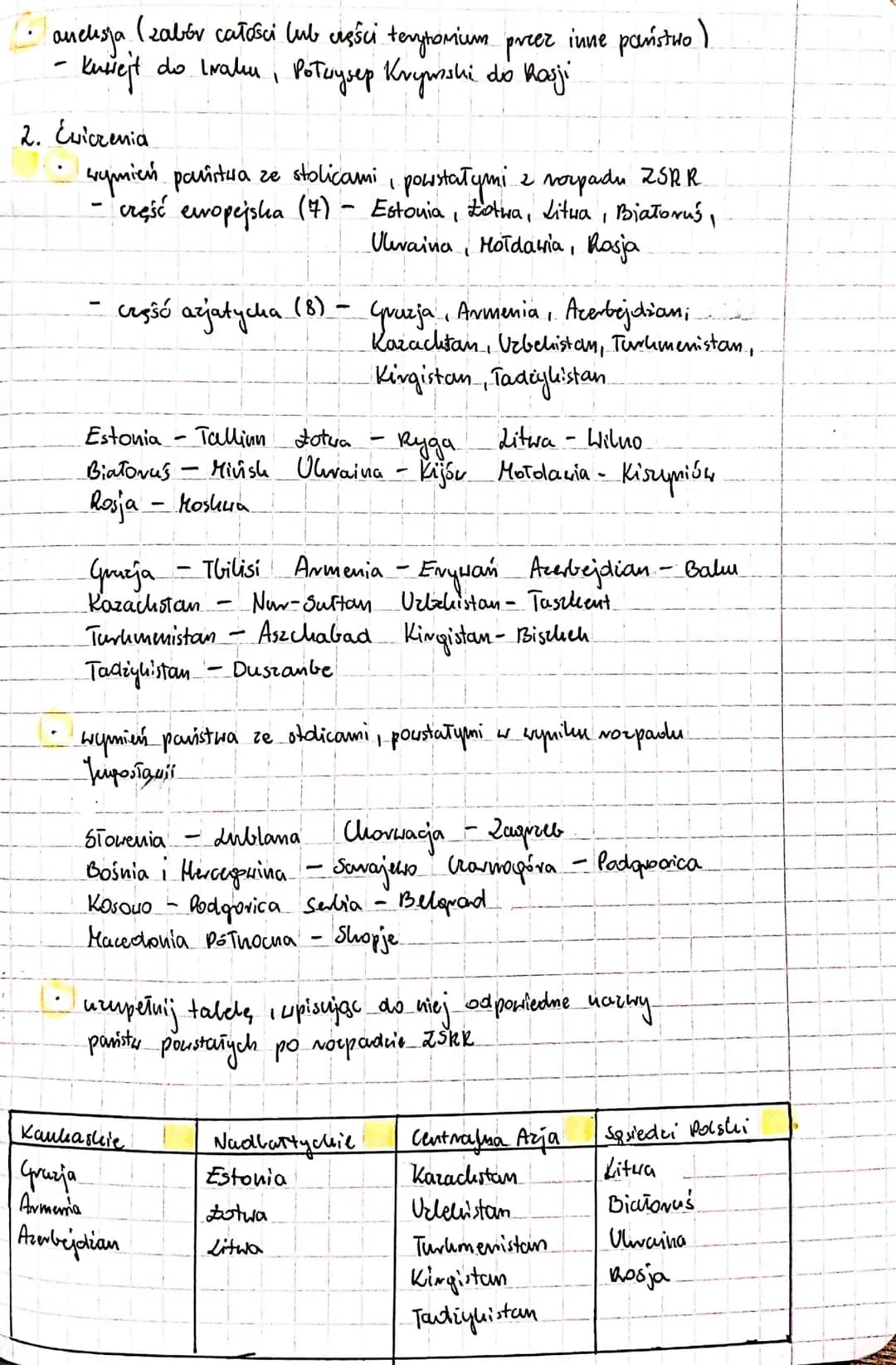 
<p>W dzisiejszym temacie omówimy procesy integracji i dezintegracji na świecie. Procesy te prowadzą do zmian na mapie politycznej świata.</