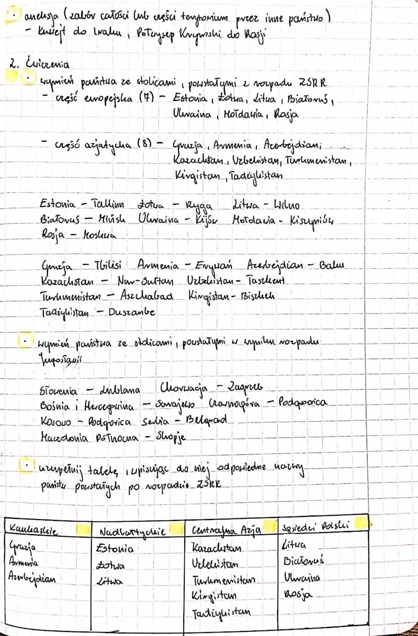 
<p>W dzisiejszym temacie omówimy procesy integracji i dezintegracji na świecie. Procesy te prowadzą do zmian na mapie politycznej świata.</