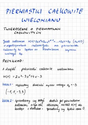 Know pierwiastki całkowite wielomianu thumbnail