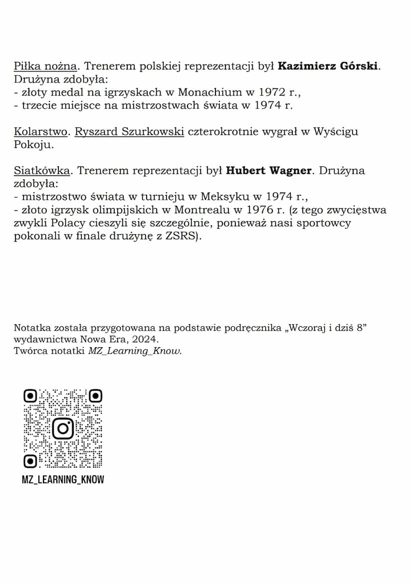 --- OCR Start ---
Życie na kredyt
Gierek propagował hasło: „Aby Polska rosła w siłę, a ludzie żyli
dostatniej”.
W czasach Gierka:
- cofnięto