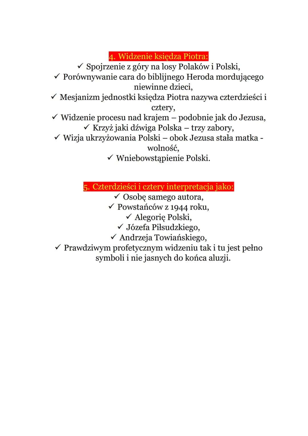 Widzenie księdza Piotra - Interpretacja i Mesjanizm