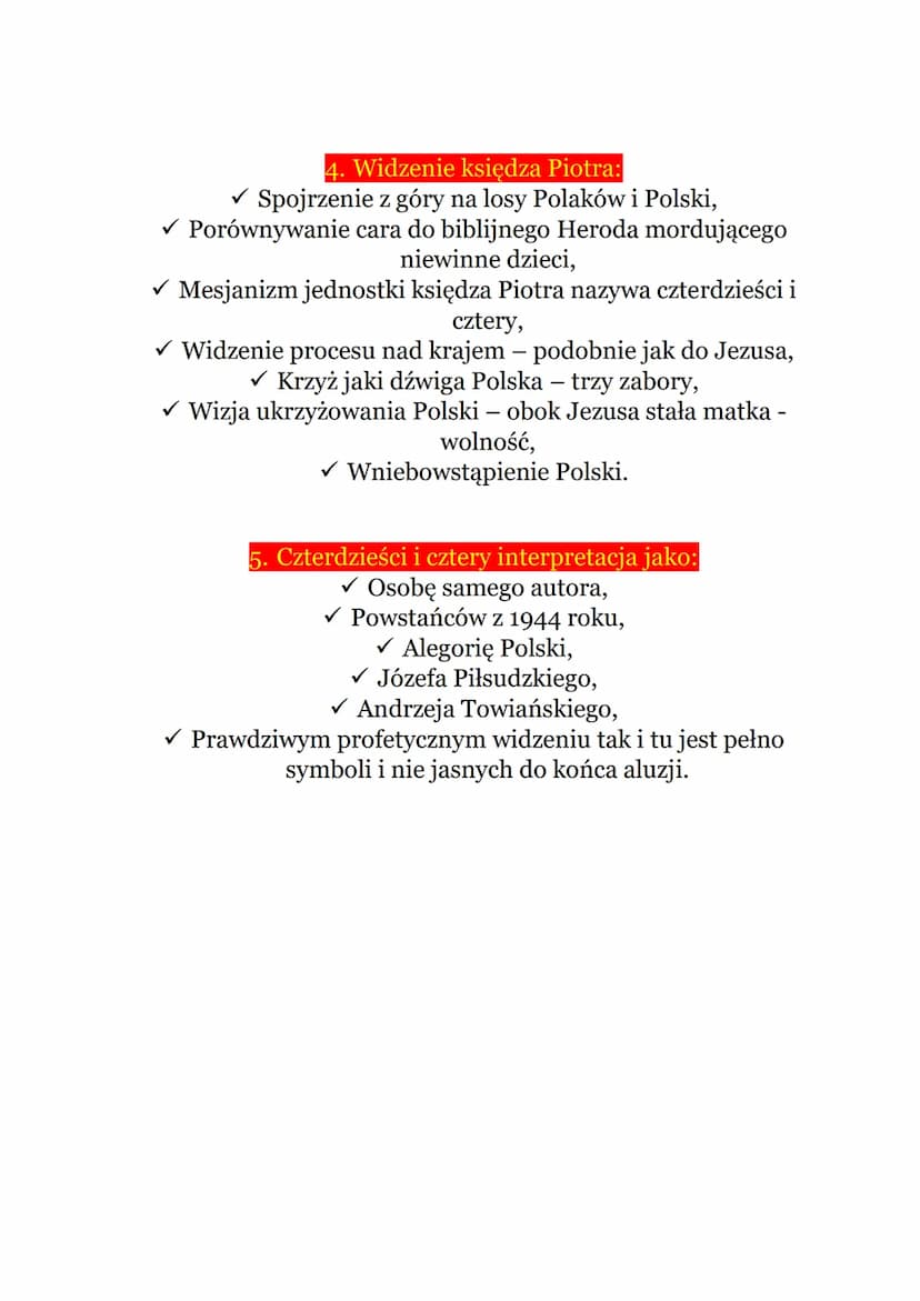 MESJANIZM W WIDZENIU
KSIĘDZA PIOTRA - III CZĘŚĆ
DZIADÓW
Scena V:
Ksiądz Piotr - skromny, cichy, pokorny uległy wobec
Boga, bogobojny skierow