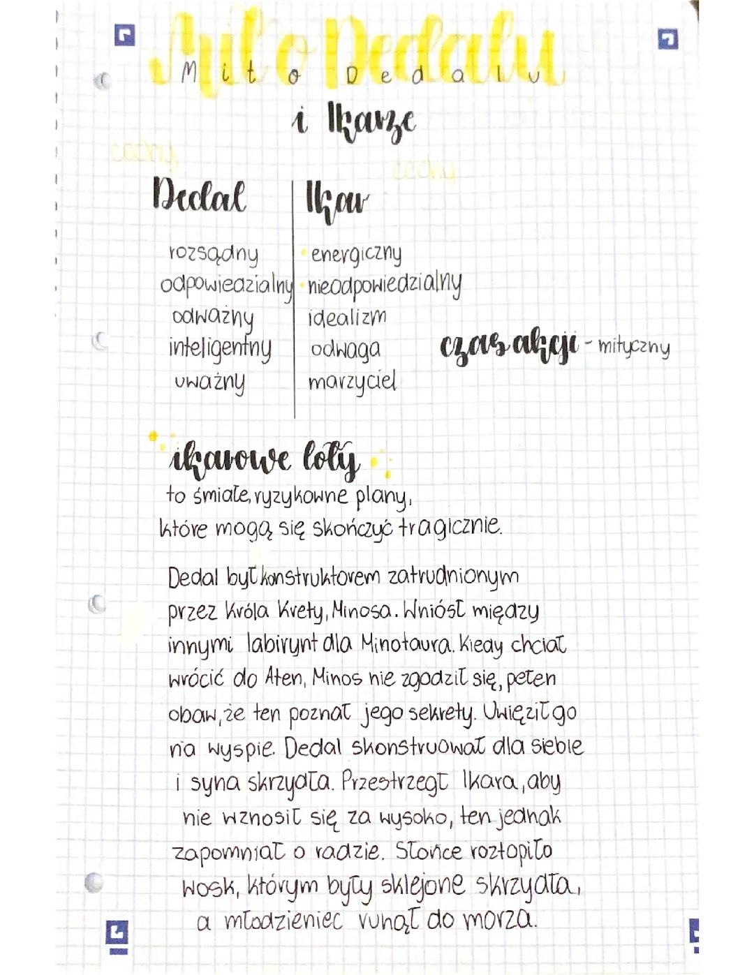 Historia Dedala i Ikara – mitologia dla każdego