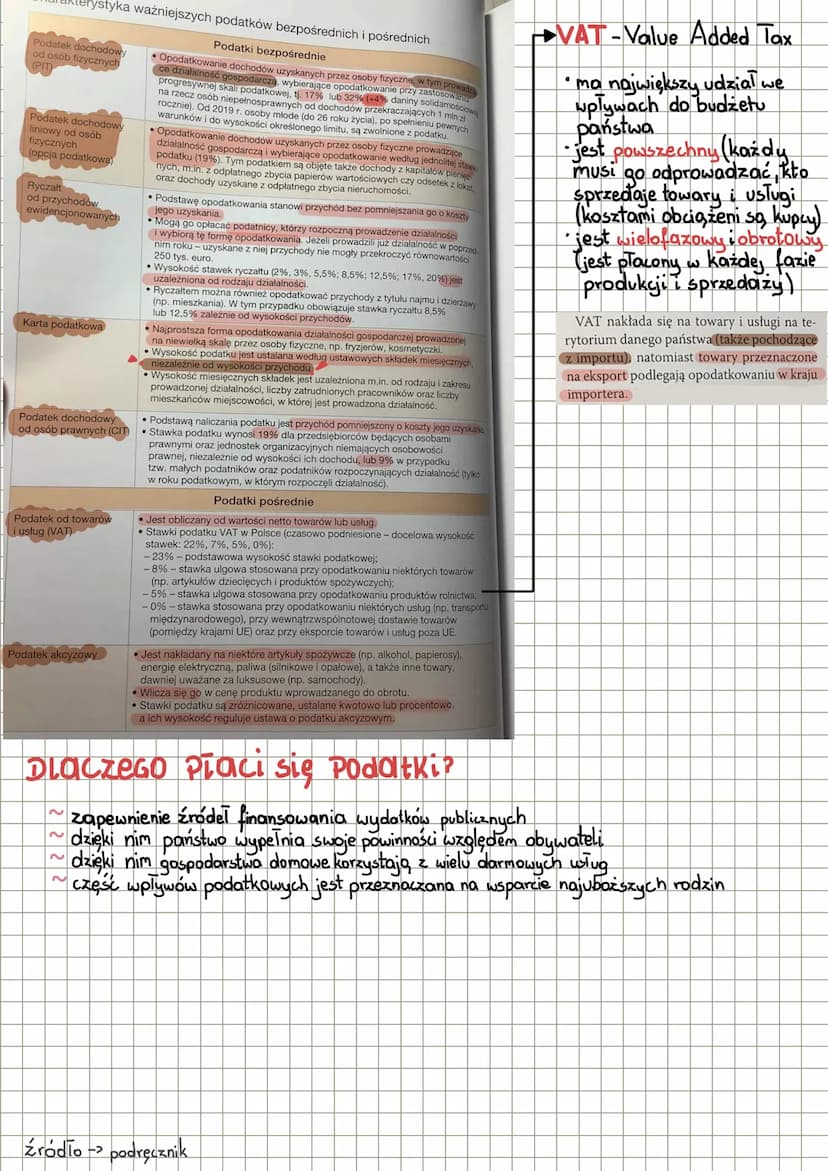 podqlk i
t obowiązkowe, bezzwrotne świadczenia pieniężne pobierane przez
państwo lub inne uprawnione do tego instytucje publiczne
Podatki Pl