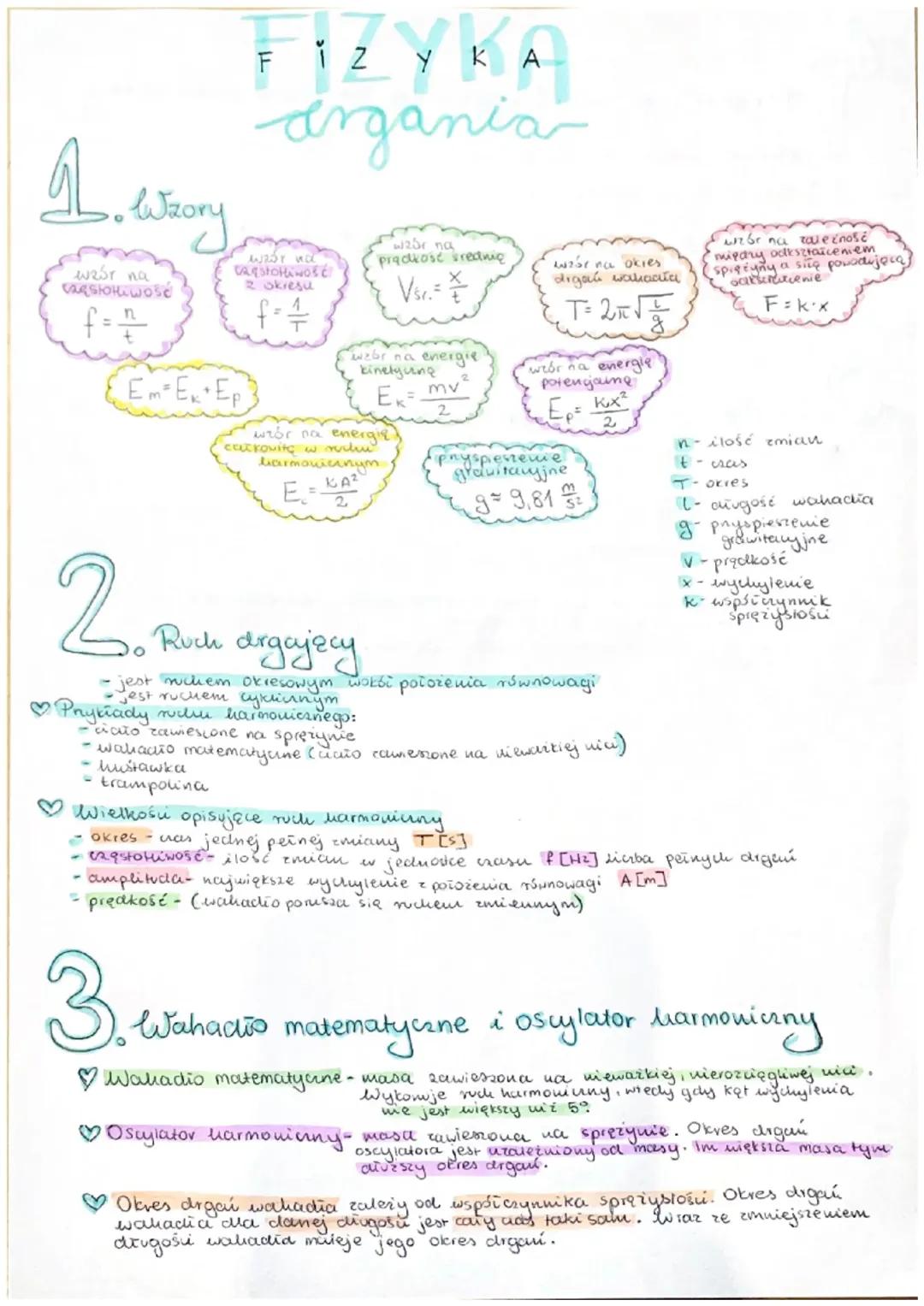 Fizyka: Zagadnienie Drgań i Dynamiki