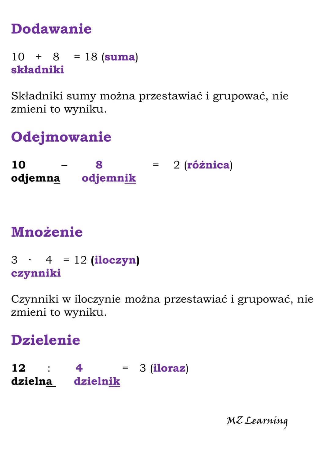 Liczby i działania
Liczby naturalne to liczby całkowite dodatnie.
Zbiór liczb naturalnych oznaczamy literą N.
Zbór liczb naturalnych możemy 