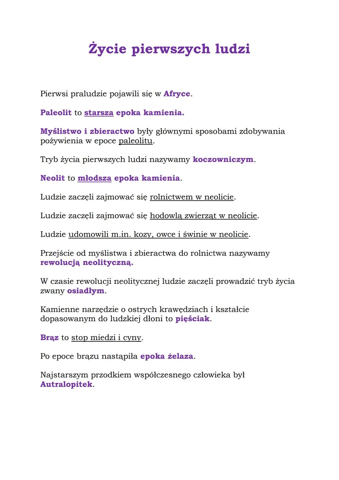 Życie Pierwszych Ludzi: Historia Początków Ludzkości