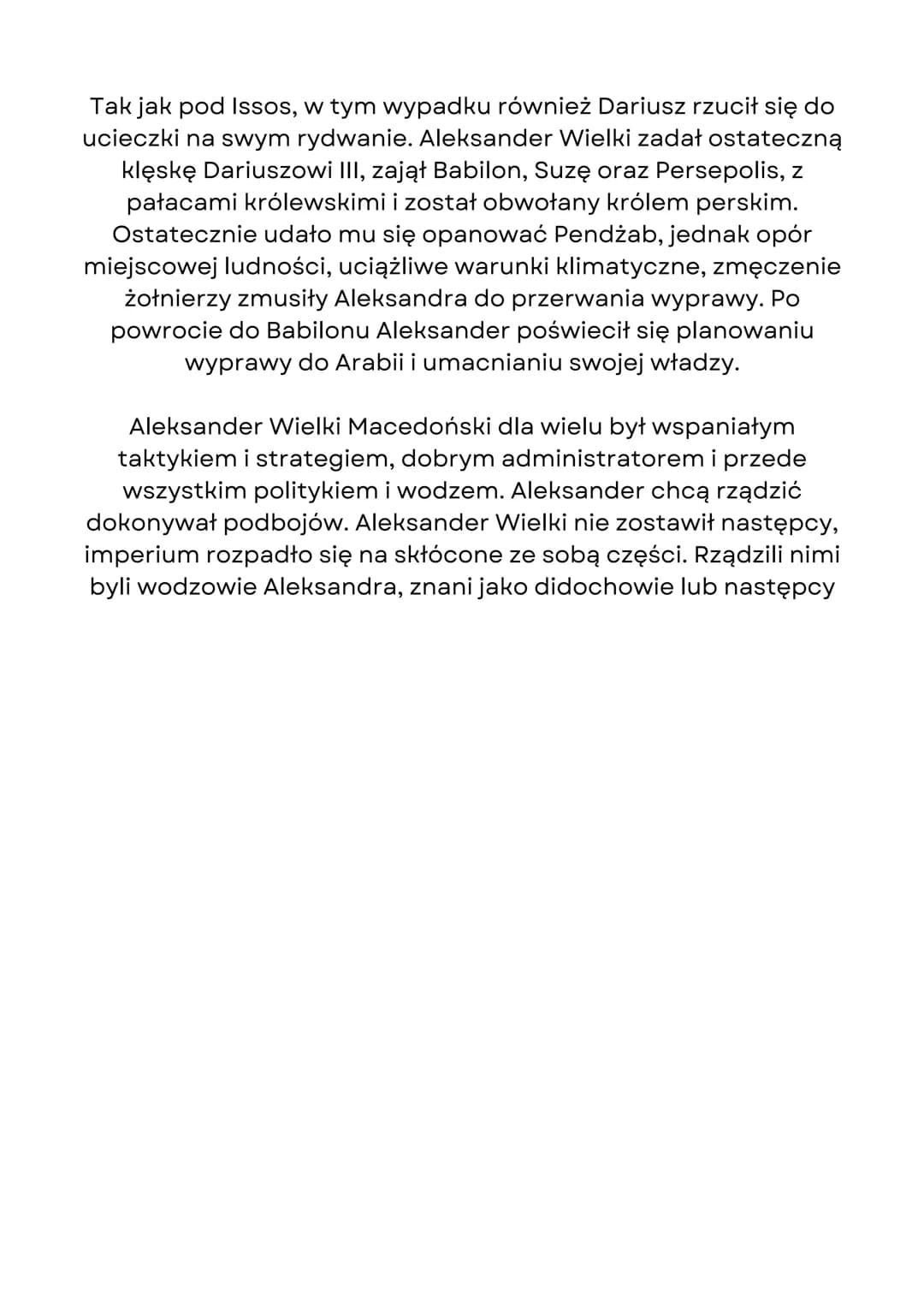 Aleksander Wielki
Aleksander Wielki urodził się w 356 p.n.e. Najstarszy prawowity
syn króla Macedonii Filipa II. Filip II Macedoński zadbał 