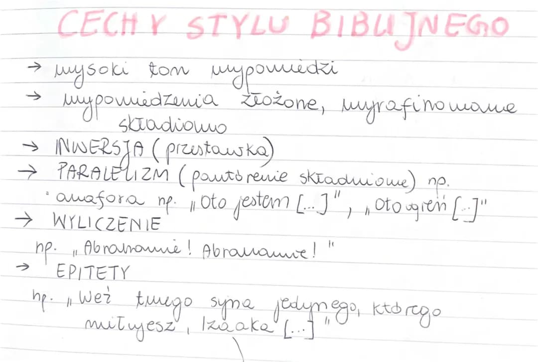 Cechy stylu biblijnego: 4 cechy, przykłady i nawiązania