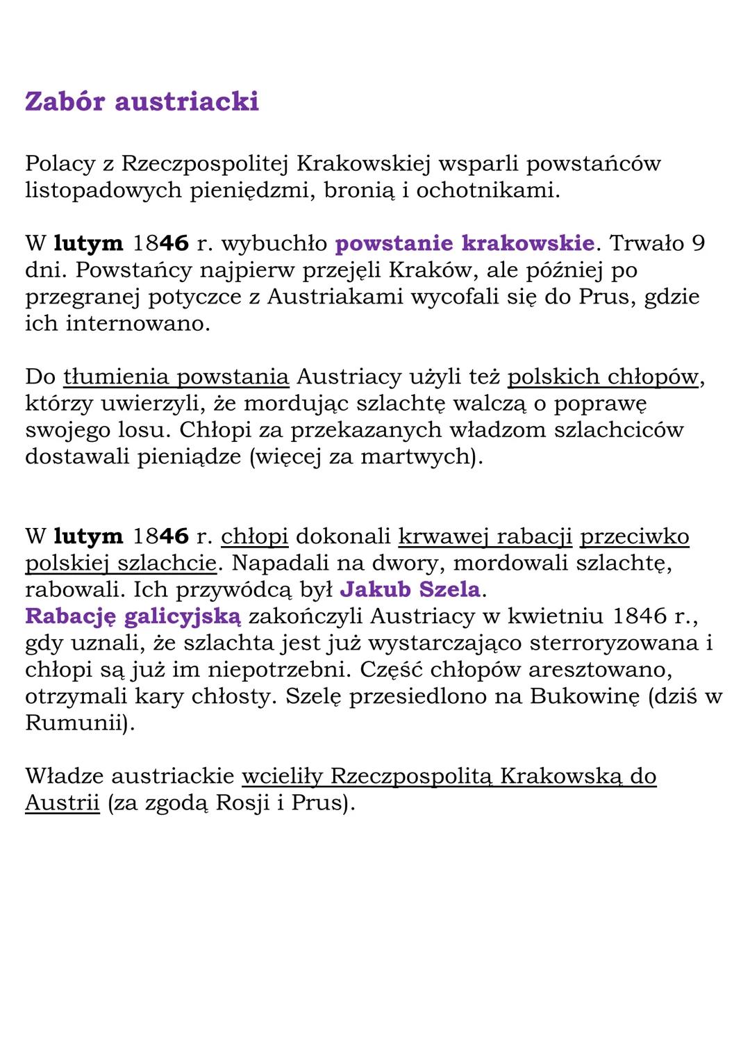 Powstanie krakowskie
i Wiosna Ludów
K1 7 GWO
1. Ziemie polskie po powstaniu
listopadowym.
Zabór rosyjski
Królestwo Polskie zachowało swoją n