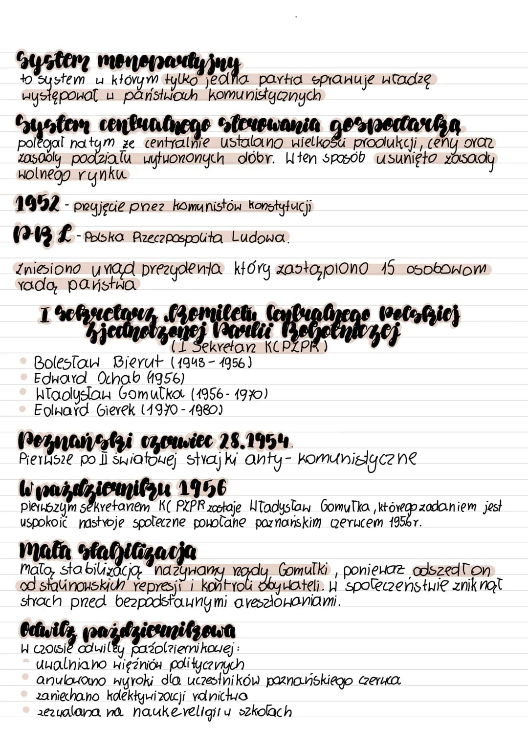 historia
Polska po□ wojnic biswłałowej
ziemie odzystrane
ktore Polska odzyskała w wyniku presunięcia granic ze wschody na zachód. Do
ziem od