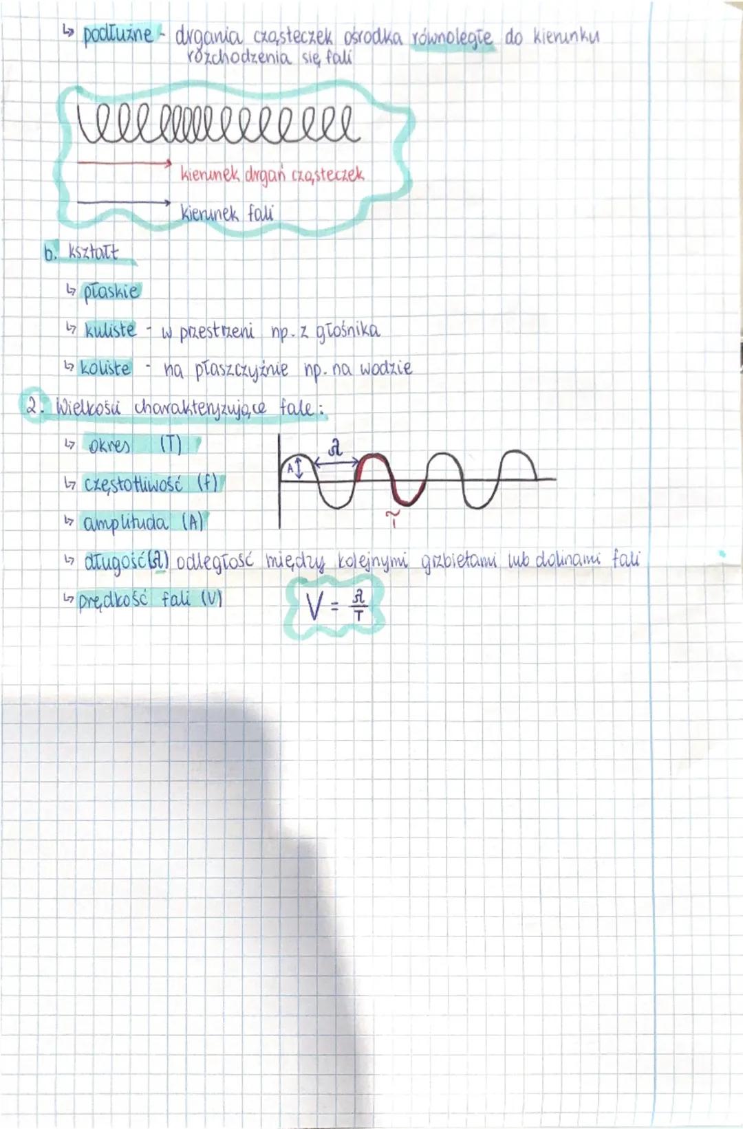 DRGANIA fale
I PRAWO HOOKE'A
Przyrost długości sprężyny &l jest wprost proporcjonalny do działającej
siły F
F=k*Δl
F=m*g siła grawitacji
g≈1