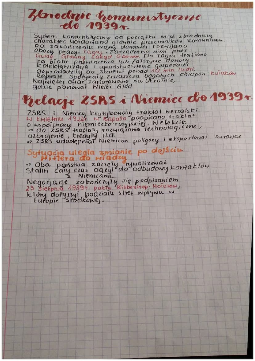 ZSRS- imperium homunislyazne
Powstanie ZSRS
Po zwycięstwie w wojnie domowej komuniści chcieli odzyskać
utracone tereny. W 1920r. bolszewicy 