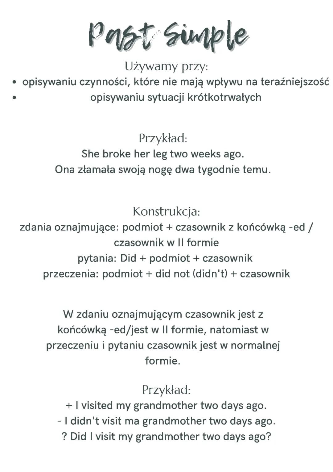 Nauka Angielskiego: Past Simple i Past Continuous
