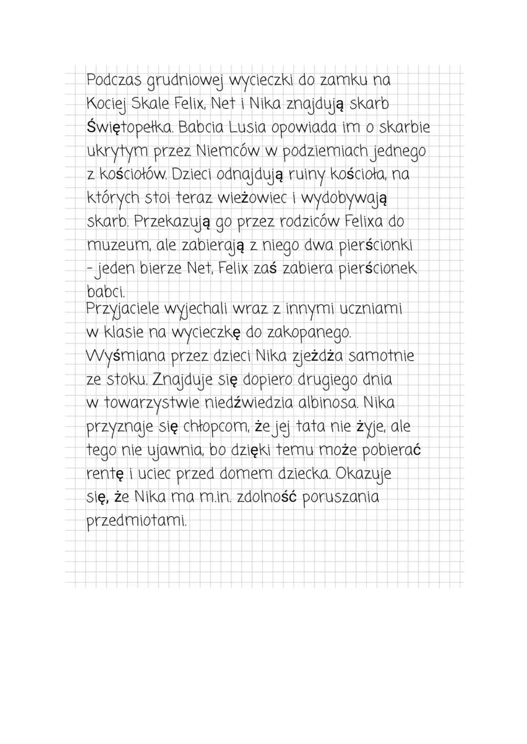 Felix, Net I Nika oraz gang niewidzialnych ludzi
Streszczenie
Felix rozpoczyna nauki w gimnazjum gdzie natrafia
na szkolnych huliganów Marce