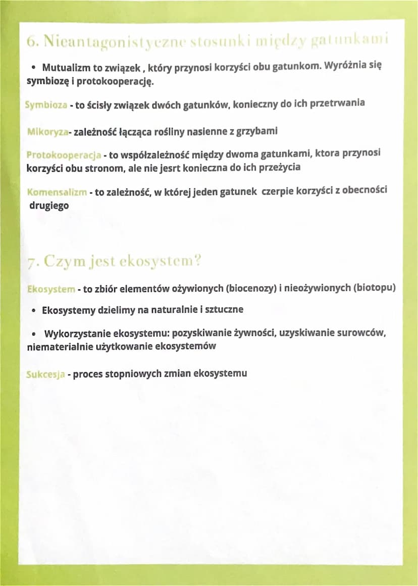 EKOLOGIA
1. Organizm a środowisko
Ekologia - nauka o strukturze i funkcjonowaniu przyrody, zajmuje się opisywaniem
zależności między organiz