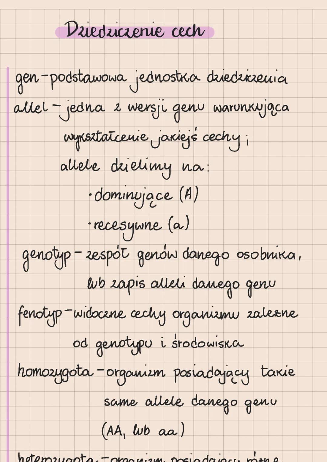 Dziedziczenie Cech U Człowieka i Krzyżówki Genetyczne - Klasa 8