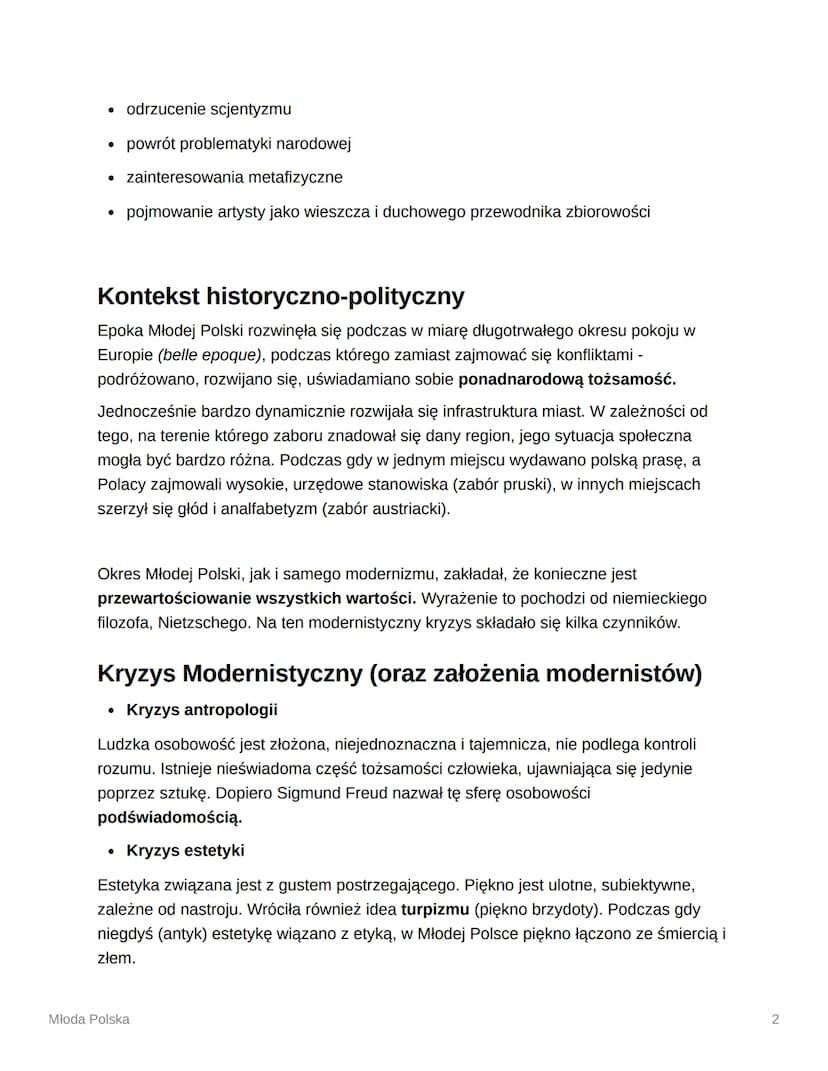Młoda Polska
Tatry były pejzarzem mentalnym młodopolan. Mieszkało tam i tworzyło wielu
kluczowych artystów tej epoki (np. Jan Kasprowicz, Ka