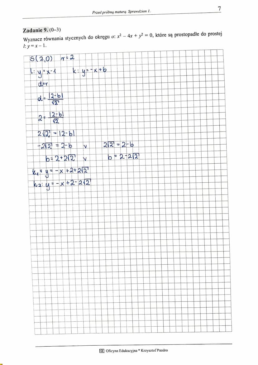 A. a<b<c
Zadanie 1. (0-1)
1
12
Dane są liczby a = log8 log481, b = cos²(300°), c = 49¹º¹. Wówczas:
Жосска
A. 5
Przed próbną maturą. Sprawdzi