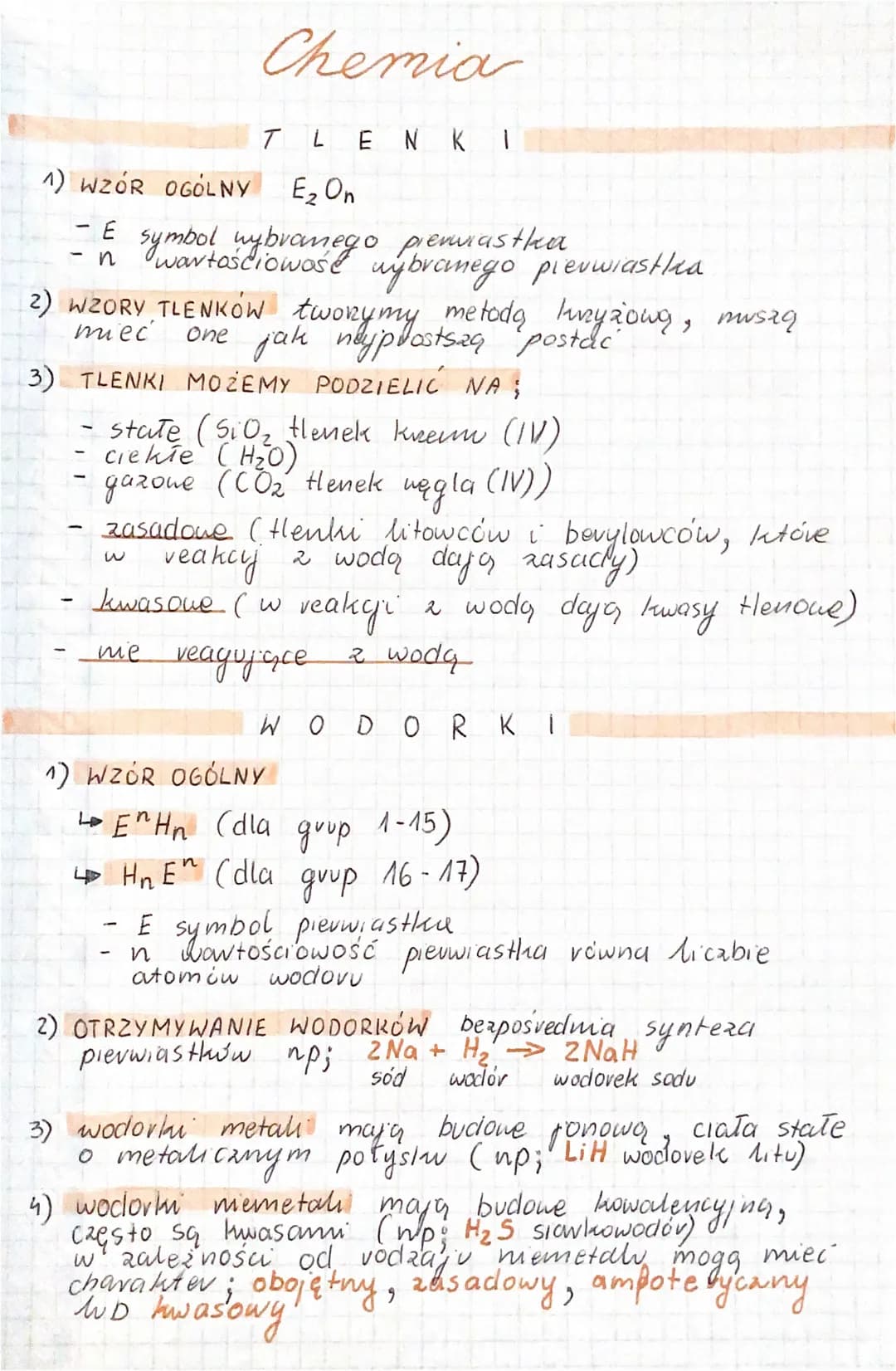 1) WZÓR OGÓLNY E₂ On
- E
- n
3)
Chemia
symbol hybranego pienviastka
wartościowość wybranego pierwiastlea
2) WZORY TLENKÓW tworzymy metodą ku