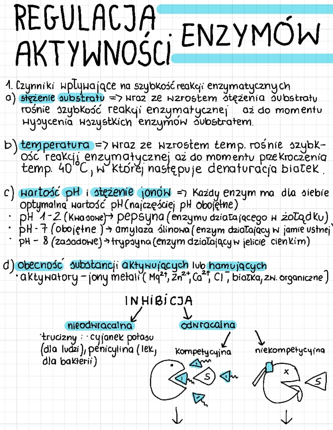 Regulacja aktywności enzymów 