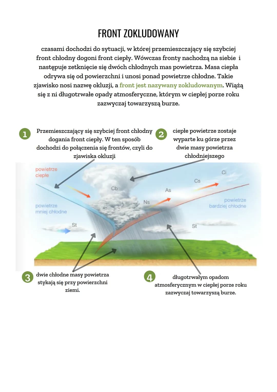 ●
FRONTY
ATMOSFERYCZNE
MASA POWIETRZA
masa powietrza to wycinek troposfery o dużej objętości, który jest dość
jednorodny pod względem cech f