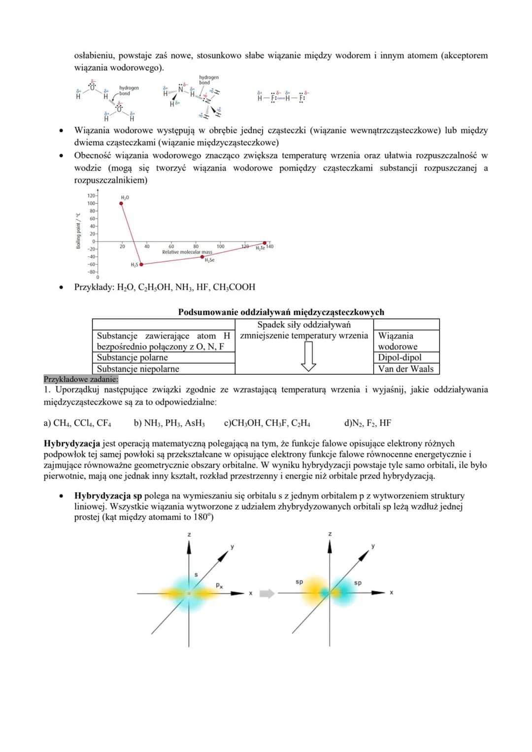 ## II Wiązania chemiczne, hybrydyzacja i teoria VSEPR

**Zakres wymagań**
✓ Określanie zmiany elektroujemności pierwiastków w okresach i gru